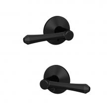 Schlage FC21 DMP 622 KIN - Custom Dempsey Lever with Kinsler Trim Hall-Closet and Bed-Bath Lock in Matte Black