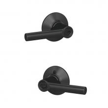 Schlage F51A BRW 622 PLY - Broadway Lever with Plymouth Trim Keyed Entry Lock in Matte Black