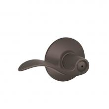 Schlage F40 ACC 613 - Accent Lever Bed and Bath Lock in Oil Rubbed Bronze