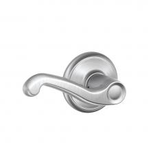 Schlage F10 FLA 626 - Flair Lever Hall and Closet Lock in Satin Chrome
