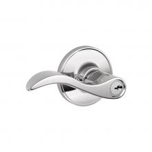 Schlage J54 SEV 625 - Seville Lever Keyed Entry Lock in Bright Chrome