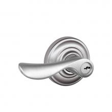 Schlage F51A CHP 626 AND - Champagne Lever with Andover Trim Keyed Entry Lock in Satin Chrome