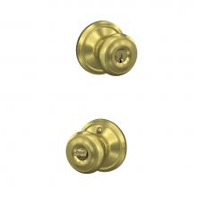 Schlage F51 V GEO 608 - Georgian Knob Keyed Entry Lock