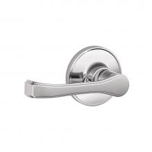 Schlage J10 TOR 625 - Torino Lever Hall and Closet Lock in Bright Chrome