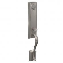 Schlage FCT58 ADD 619 - Custom Addison 3/4 Trim Single Cylinder Handleset Exterior in Satin Nickel