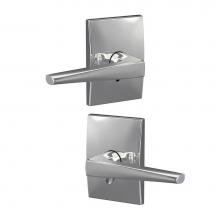 Schlage FC21 ELR 625 CEN - Custom Eller Lever with Century Trim Hall-Closet and Bed-Bath Lock in Bright Chrome