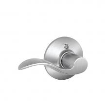 Schlage F170 ACC 626 LH - Accent Lever Non-Turning Lock in Satin Chrome - Left Handed