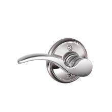 Schlage F170 STA 625 LH - St. Annes Lever Non-Turning Lock in Bright Chrome - Left Handed