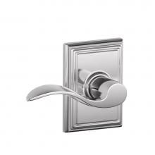Schlage F10 ACC 625 ADD - Accent Lever with Addison Trim Hall and Closet Lock in Bright Chrome