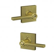 Schlage F51A LAT 608 COL - Latitude Lever with Collins Trim Keyed Entry Lock