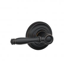 Schlage F10 BIR 716 AND - Birmingham Lever with Andover Trim Hall and Closet Lock in Aged Bronze