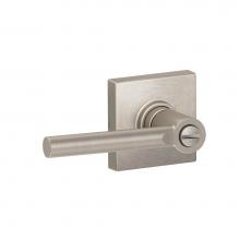 Schlage J40 BRW 619 COL - Broadway Bed & Bath Leverset with Collins Trim in Satin Nickel