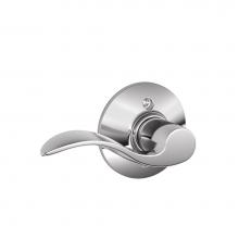 Schlage F170 ACC 625 LH - Accent Lever Non-Turning Lock in Bright Chrome - Left Handed