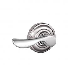 Schlage F170 CHP 625 AND LH - Champagne Lever with Andover Trim Non-Turning Lock in Bright Chrome - Left Handed