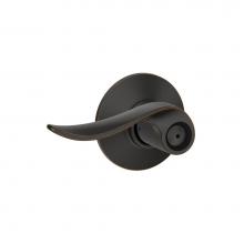 Schlage F40 SAC 716 - Sacramento Lever Bed and Bath Lock in Aged Bronze