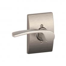 Schlage F170 MER 619 CEN LH - Merano Lever with Century Trim Non-Turning Lock in Satin Nickel - Left Handed