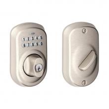 Schlage BE365 PLY 619 - Keypad Deadbolt with Plymouth Trim