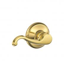 Schlage F10 CLT 505 - Callington Lever Hall and Closet Lock in Bright Brass