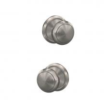 Schlage FC21 AND 619 ALD - Custom Andover Knob with Alden Trim Hall-Closet and Bed-Bath Lock in Satin Nickel