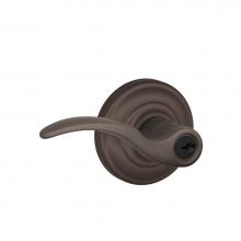 Schlage F51A STA 613 AND - St. Annes Lever with Andover Trim Keyed Entry Lock in Oil Rubbed Bronze