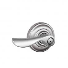 Schlage F40 CHP 626 AND - Champagne Lever Bed and Bath Lock with Andover Trim in Satin Chrome
