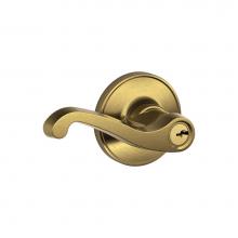 Schlage J54 LAS 609 - LaSalle Lever Keyed Entry Lock in Antique Brass