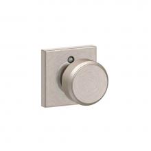 Schlage F170 BWE 619 COL - Bowery Knob with Collins Trim Non-Turning Lock