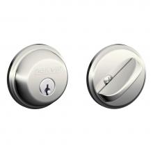 Schlage B60 N V 618 - Single Cylinder Deadbolt in Polished Nickel
