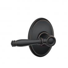 Schlage F10 BIR 716 WKF - Birmingham Lever with Wakefield Trim Hall and Closet Lock in Aged Bronze