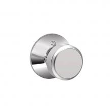 Schlage F170 BWE 625 - Bowery Knob Non-Turning Lock in Bright Chrome