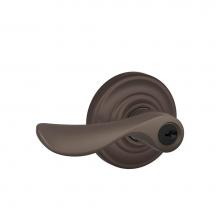 Schlage F51A CHP 613 AND - Champagne Lever with Andover Trim Keyed Entry Lock in Oil Rubbed Bronze