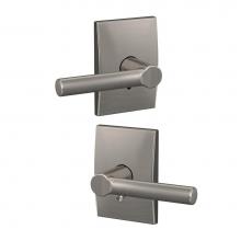 Schlage FC21 BRW 619 CEN - Custom Broadway Lever with Century Trim Hall-Closet and Bed-Bath Lock in Satin Nickel