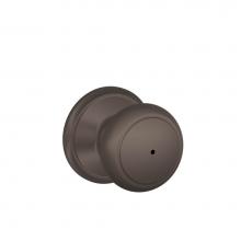 Schlage F40 AND 613 - Andover Knob Bed and Bath Lock in Oil Rubbed Bronze