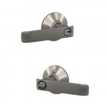 Schlage F51A CYB 619 PLY - Clybourn Lever with Plymouth Trim Keyed Entry Lock in Satin Nickel