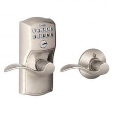 Schlage FE575 CAM 619 ACC - Accent Keypad Lever with Auto-Lock with Camelot Trim