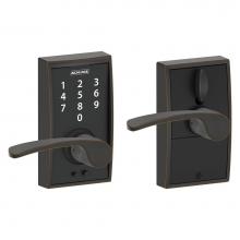 Schlage FE695 CEN 716 MER - Touch Keyless Touchscreen Merano Lever with Century Trim in Aged Bronze