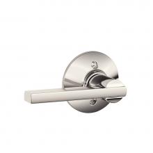 Schlage F170 LAT 618 - Latitude Lever Non-Turning Lock in Polished Nickel