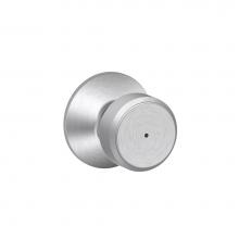 Schlage F40 BWE 626 - Bowery Knob Bed and Bath Lock in Satin Chrome