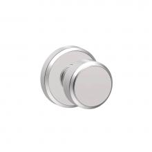 Schlage F10 BWE 625 GSN - Bowery Knob with Greyson Trim Hall and Closet Lock in Bright Chrome