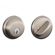 Schlage B60 N GC 619 - Single Cylinder Deadbolt in Satin Nickel