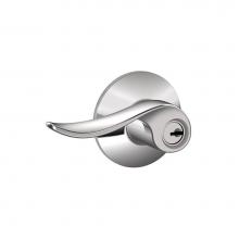 Schlage F51 V SAC 625 - Sacramento Lever Keyed Entry Lock in Bright Chrome