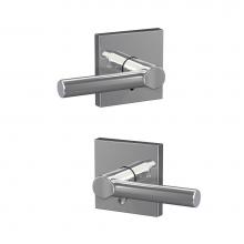 Schlage FC21 BRW 625 COL - Custom Broadway Lever with Collins Trim Hall-Closet and Bed-Bath Lock in Bright Chrome