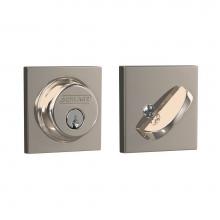 Schlage B60 618 COL - Single Cylinder Deadbolt with Collins Trim in Polished Nickel