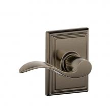 Schlage F10 ACC 620 ADD - Accent Lever with Addison Trim Hall and Closet Lock in Antique Pewter