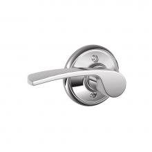 Schlage F170 MER 625 LH - Merano Lever Non-Turning Lock in Bright Chrome - Left Handed