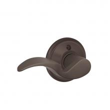 Schlage F170 AVA 613 LH - Avanti Lever Non-Turning Lock in Oil Rubbed Bronze - Left Handed