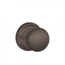 Schlage F170 AND 613 AND - Andover Knob with Andover Trim Non-Turning Lock in Oil Rubbed Bronze