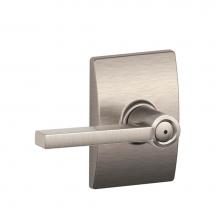 Schlage F40 LAT 619 CEN - Latitude Lever with Century Trim Bed and Bath Lock
