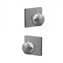 Schlage FC21 PLY 626 COL - Custom Plymouth Knob with Collins Trim Hall-Closet and Bed-Bath Lock in Satin Chrome