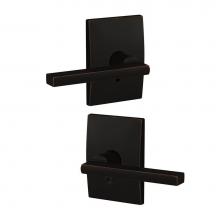 Schlage FC21 LAT 716 CEN - Custom Latitude Lever with Century Trim Hall-Closet and Bed-Bath Lock in Aged Bronze